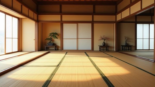 Le tatami impose ses dimensions à toute la pièce, et c'est voulu